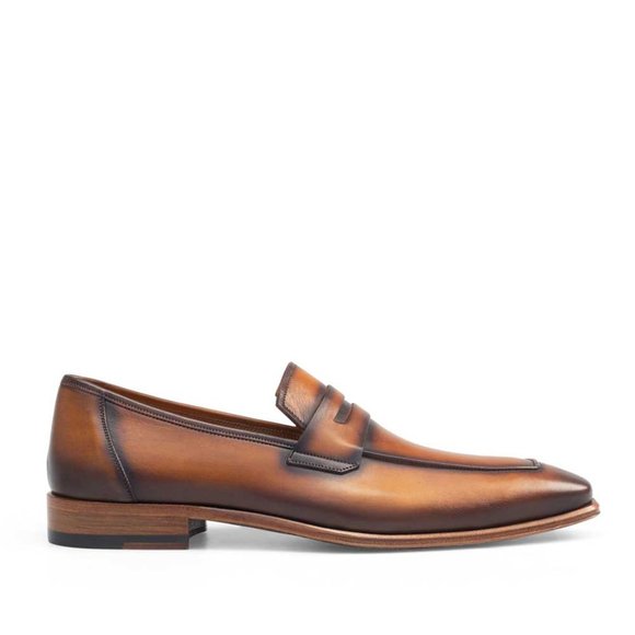 Bashwood Handmade Brown Shaded Leather Loafers